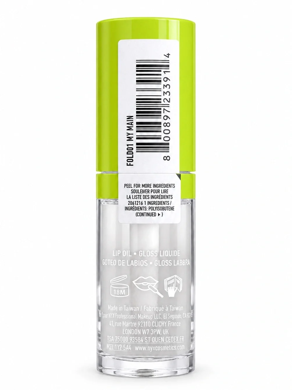 NYX Glow Reviver Lip Oil in My Main 7.6ml BRAND NEW IN BOX